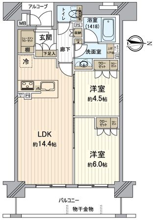 ジ・アーバネックス京都河原町プレイズ 間取図(平面図) ジ・アーバネックス京都河原町プレイズ 間取図(平面図)