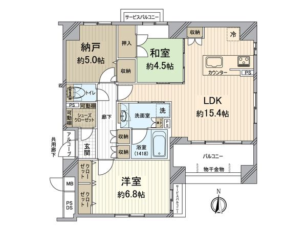 プレサンスロジェ烏丸御池 間取図(平面図) プレサンスロジェ烏丸御池 間取図(平面図)