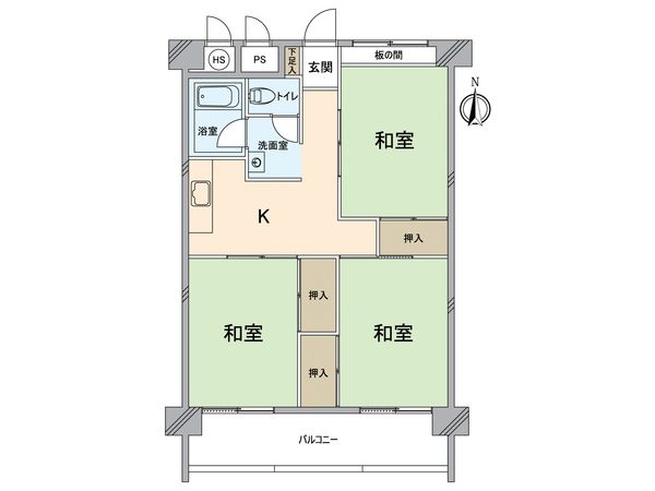 山科住宅 A棟 間取図(平面図) 山科住宅 A棟 間取図(平面図)