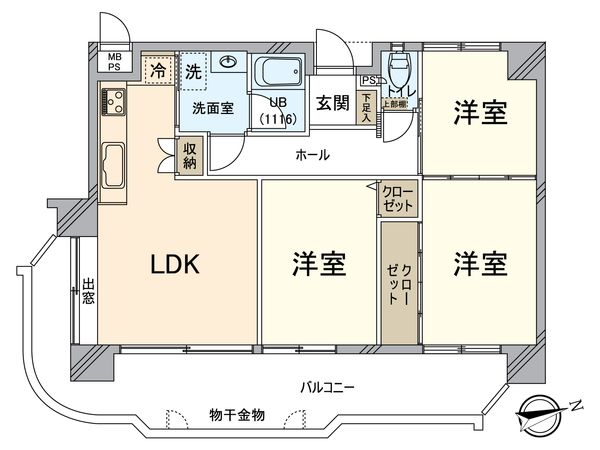 ライオンズマンション山科音羽 間取図(平面図) ライオンズマンション山科音羽 間取図(平面図)