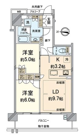 クレヴィア京都四条後院通 間取図(平面図) クレヴィア京都四条後院通 間取図(平面図)