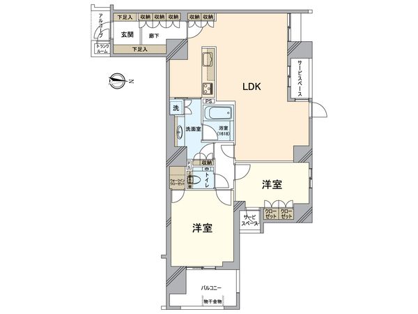 グランドメゾン京都御池通 間取図(平面図) グランドメゾン京都御池通 間取図(平面図)