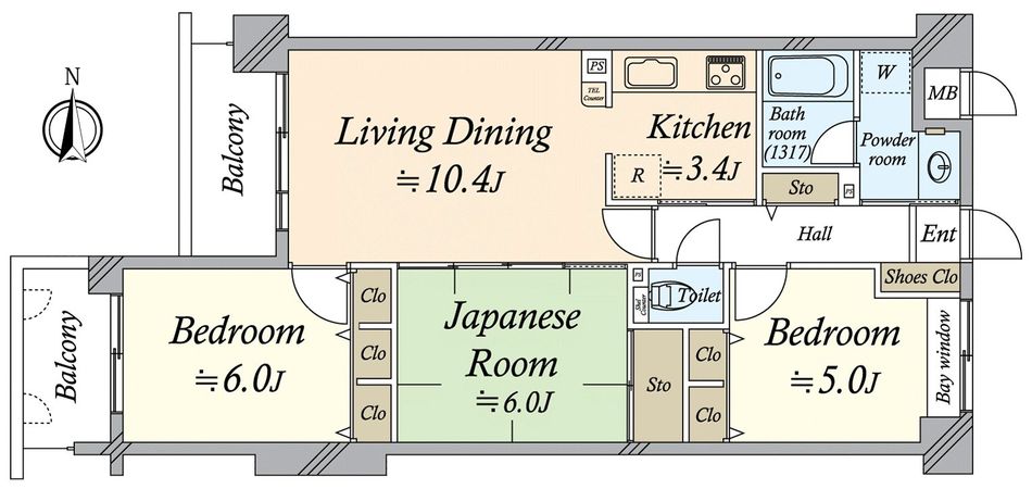 サンクタス祇園石段下 間取図(平面図)