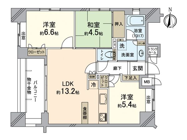 サンクタス西洞院ルーセント 間取図(平面図) サンクタス西洞院ルーセント 間取図(平面図)