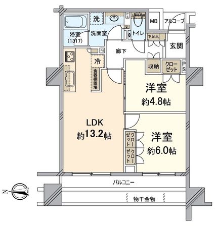 パークホームズ四条河原町 間取図(平面図) パークホームズ四条河原町 間取図(平面図)