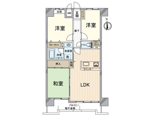 コスモ二条城東 間取図(平面図) コスモ二条城東 間取図(平面図)