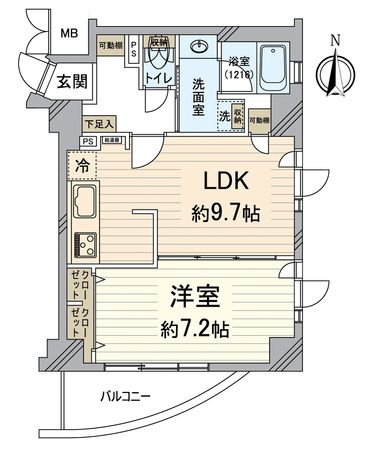 デ・リード御池 間取図(平面図) デ・リード御池 間取図(平面図)