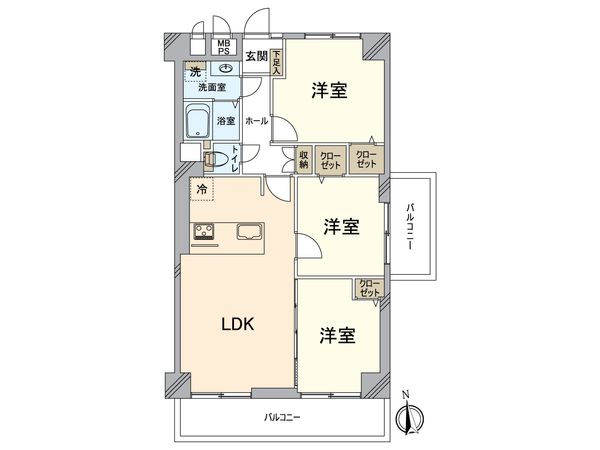 山科不二サンハイツ 間取図(平面図) 山科不二サンハイツ 間取図(平面図)