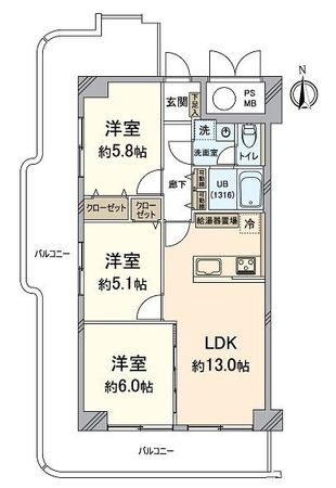 ドルミ四条大宮 間取図(平面図) ドルミ四条大宮 間取図(平面図)