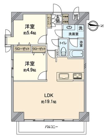 ロートレック中京 間取図(平面図) ロートレック中京 間取図(平面図)
