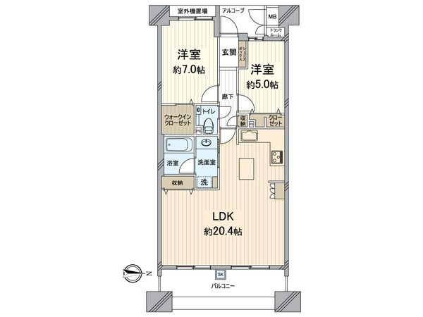 ディアステージ堺町錦 間取図(平面図) ディアステージ堺町錦 間取図(平面図)