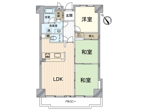 ライオンズマンション山科御陵 間取図(平面図) ライオンズマンション山科御陵 間取図(平面図)
