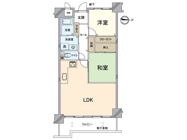 サンルシエル山科西野 間取図(平面図)