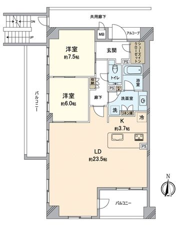 ローレルコート京都御所東 間取図(平面図)