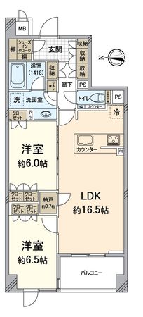 ライオンズ京都御所南室町通 間取図(平面図) ライオンズ京都御所南室町通 間取図(平面図)