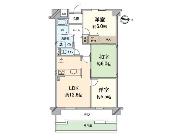 サンルシエル山科森野町 間取図(平面図) サンルシエル山科森野町 間取図(平面図)