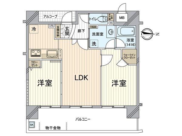 エステムプラザ京都四条烏丸 間取図(平面図)