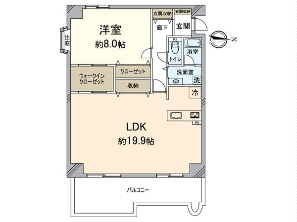 ルモン三条西洞院 間取図(平面図)
