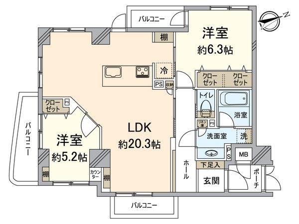 プレサンス京都四条河原町ネクステージ 間取図(平面図)