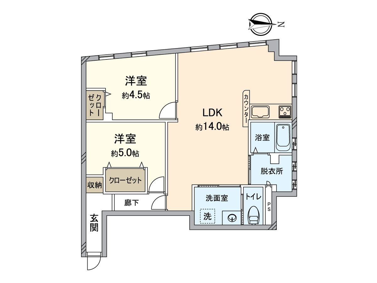 朱雀ハイツ 間取図(平面図) 間取図(平面図)
