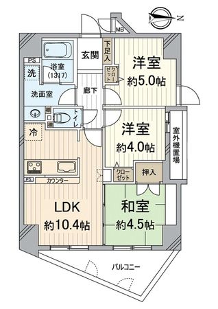 コンポーゼ河原町 間取図(平面図)