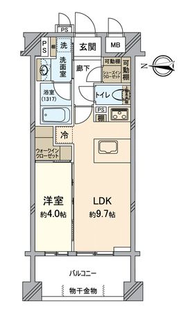 パラドール四条烏丸グレイス 間取図(平面図) パラドール四条烏丸グレイス 間取図(平面図)