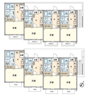サウスコート御陵 間取図(平面図)