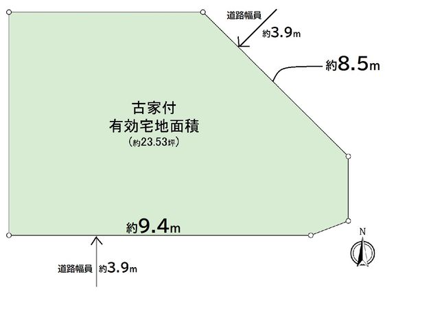 向日市寺戸町飛龍 区画図