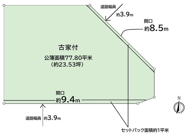 向日市寺戸町飛龍 区画図