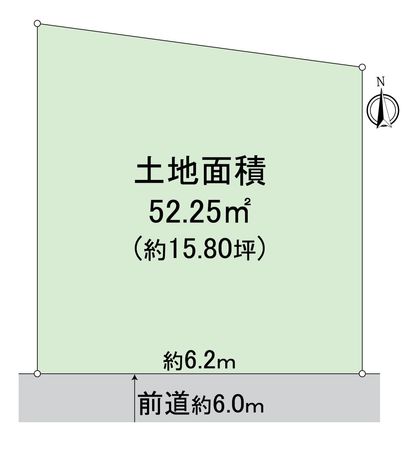 向日市物集女町北ノ口 区画図