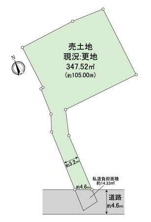 長岡京市神足3丁目 区画図 区画図