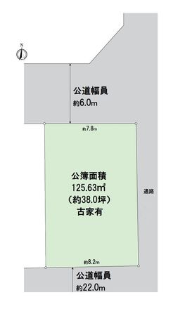 西京区大枝西新林町5丁目 A号地 区画図 西京区大枝西新林町5丁目 A号地 区画図
