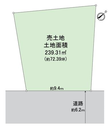 長岡京市高台一丁目 区画図 長岡京市高台一丁目 区画図