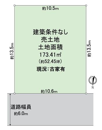 西京区下津林佃 区画図