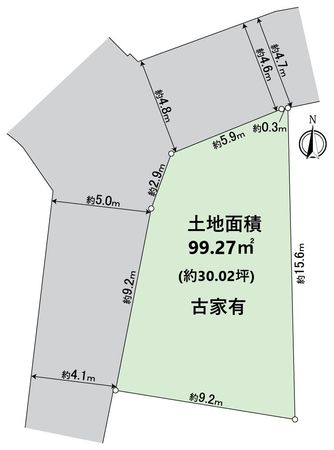西京区川島玉頭町 区画図