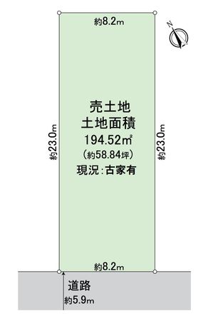 向日市寺戸町大牧 区画図