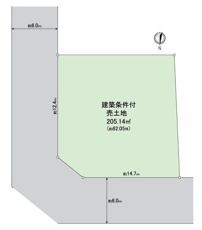 西京区大枝北沓掛町 区画図 西京区大枝北沓掛町 区画図