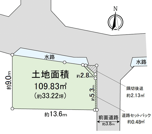 京都市西京区桂坤町 地形図