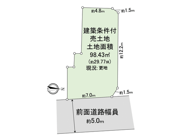 西京区樫原杉原町 地形図