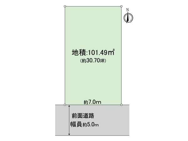 西京区大原野上里男鹿町C号地 区画図 西京区大原野上里男鹿町C号地 区画図