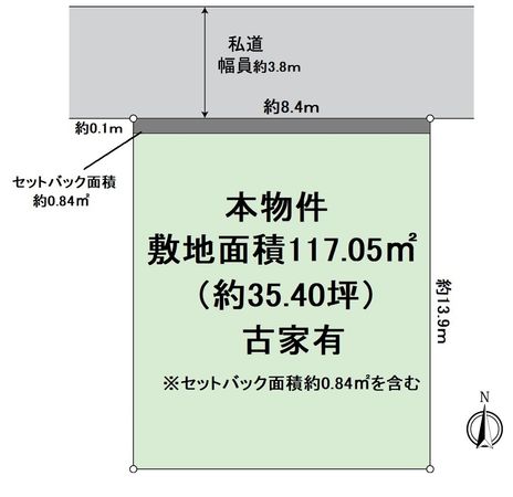 京都市西京区樫原塚ノ本町 土地 区画図 京都市西京区樫原塚ノ本町 土地 区画図