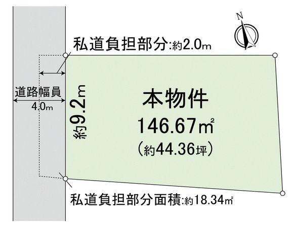 西京区上桂御正町 区画図 西京区上桂御正町 区画図