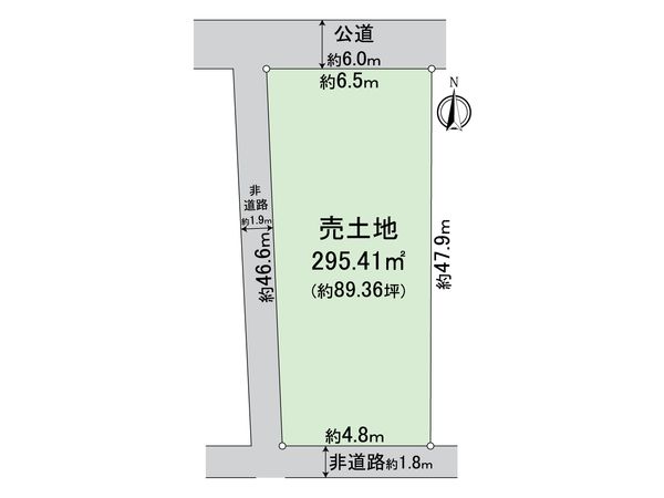 西京区樫原下ノ町 区画図 西京区樫原下ノ町 区画図