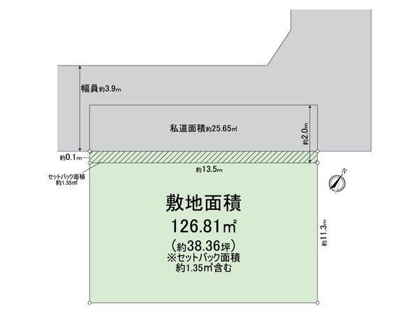 京都市西京区山田北ノ町 区画図 京都市西京区山田北ノ町 区画図