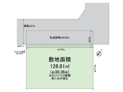 京都市西京区山田北ノ町 区画図