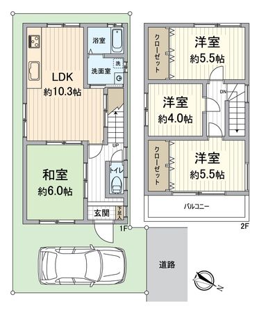 西京区大枝東長町 間取図(平面図) 西京区大枝東長町 間取図(平面図)