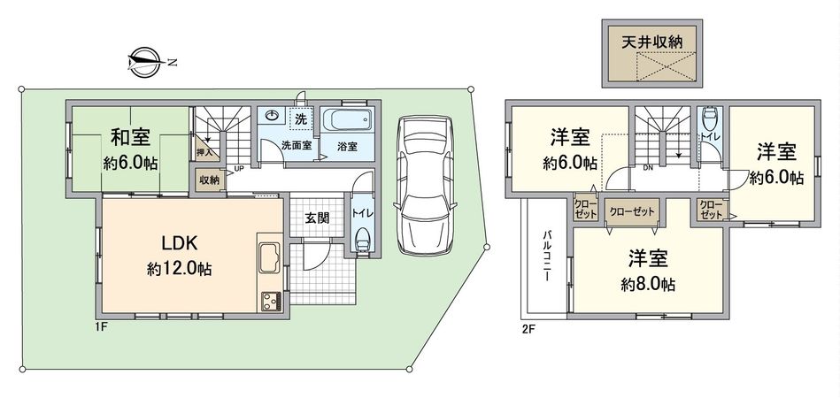 西京区御陵峰ケ堂町 間取図(平面図)