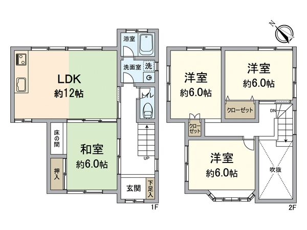 西京区大枝沓掛町 間取図(平面図) 西京区大枝沓掛町 間取図(平面図)