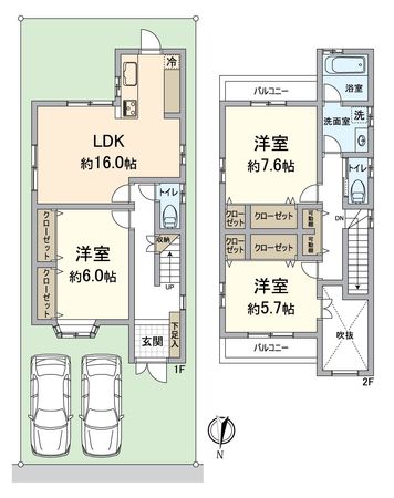 西京区御陵峰ケ堂町 間取図(平面図) 間取図(平面図)
