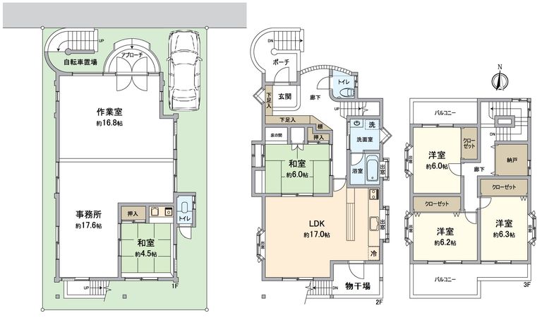 西京区松室北河原町 間取図(平面図) 西京区松室北河原町 間取図(平面図)